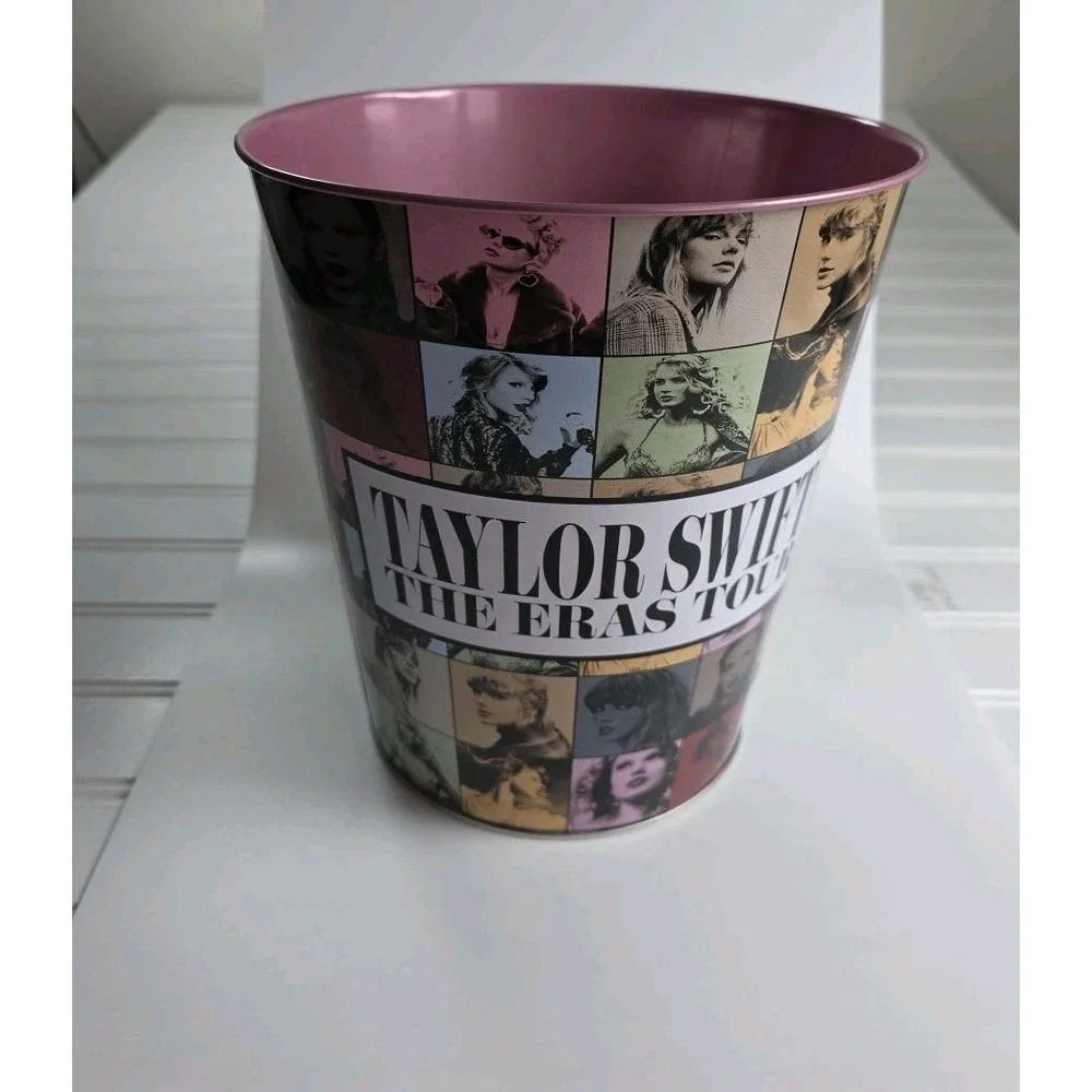 TAYLOR SWIFT‎ ERAS TOUR AMC Popcorn Tin Bucket Trash Bin Collectible 8